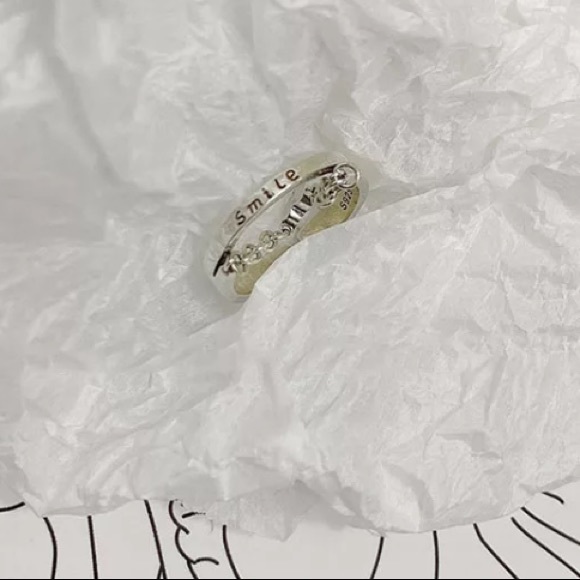 🤍Insta “SMILE” sterling silver ring - Picture 4 of 4